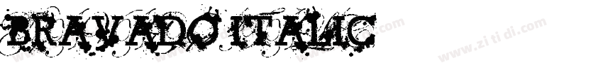 Bravado Italic字体转换